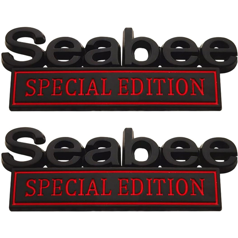 2pack Seabee Special Edition Emblems, Seabee Emblem 3D Badge Decal Car Truck SUV,Refrigerator Sticker,Window Display Stickers,Bicycles, Laptops, Fridges