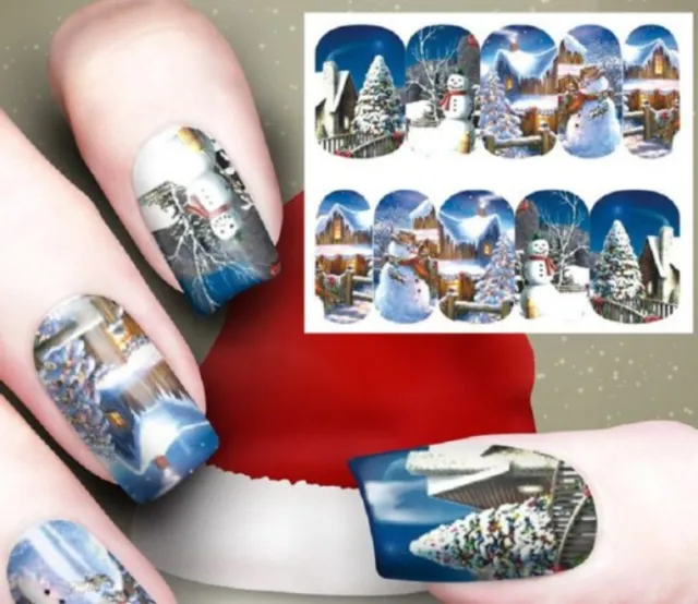 New Christmas Nail Art Watermark Ornament Sticker 11 Style - Shop at LoveMi