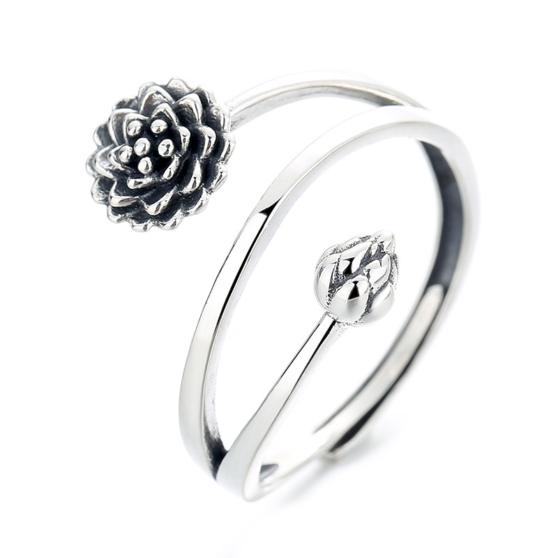 Sterling Silver Ladies Aluminum Foil Ring