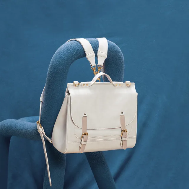 Literary Retro Backpack Messenger Bag Beige - Shop at LoveMi