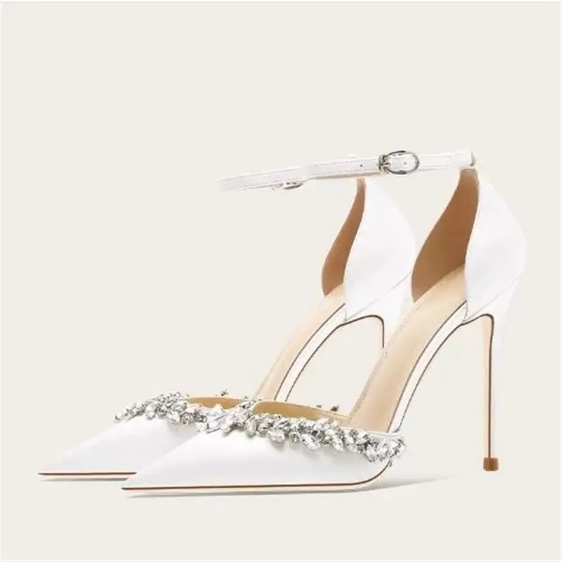 Rhinestone Pointed Toe High Heels, 2025 Stiletto