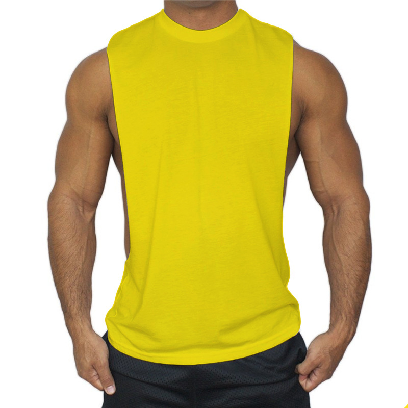 Title 4, Katoenen sportvest met grote split, effen kleur...