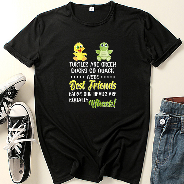 Title 3, Creative Cartoon Printed Short Sleeve Round Nec...