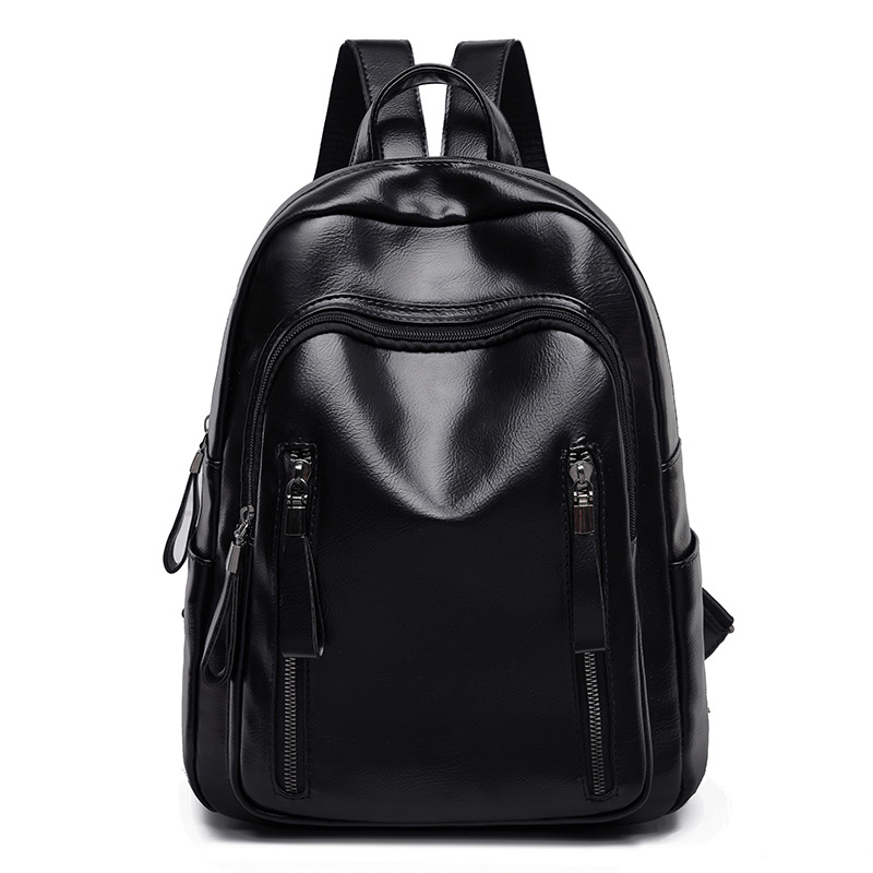 Title 8, Soft Leather Fashion Ladies Backpack College Style