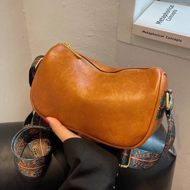 Summer Popular One shoulder Messenger Dumpling Bag Brown - Shop at LoveMi
