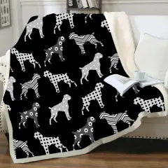 Printing Of Flannel Blanket For Air Conditioning Blanket For Nap - Black - View 1