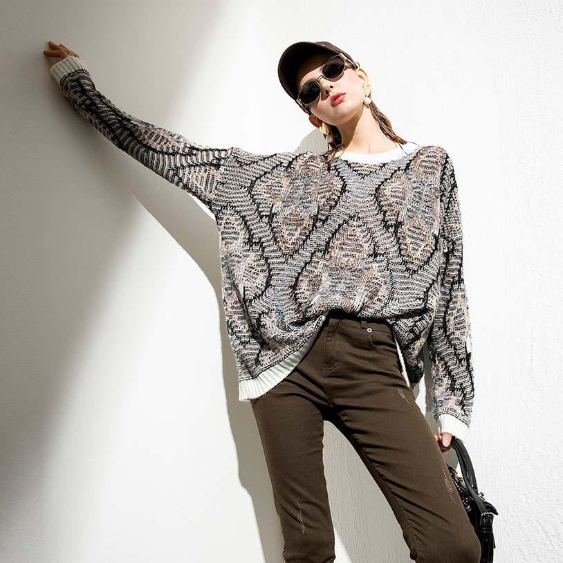 Fashion Western Style Women's Pullover Sweater