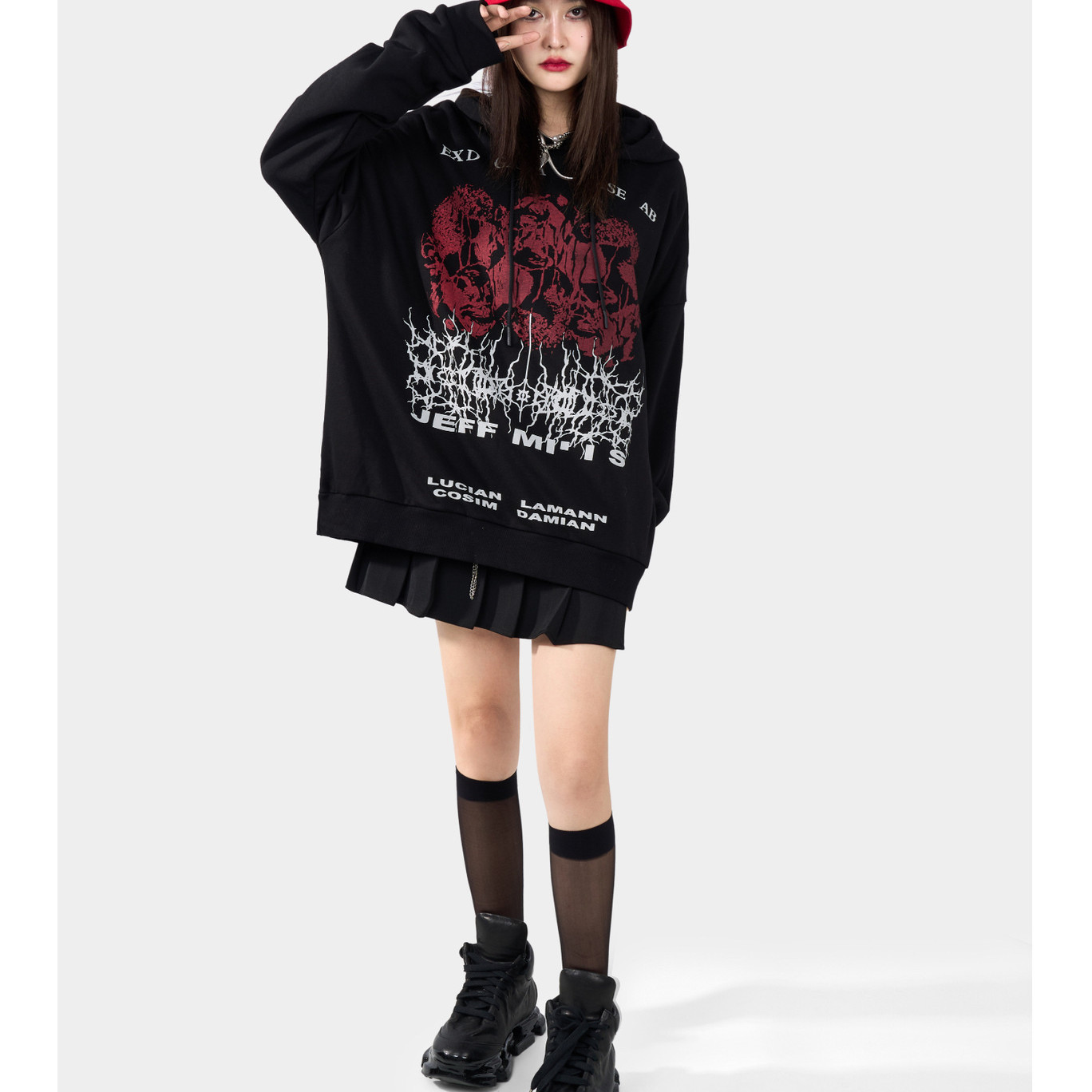 Unisex Hooded Tide Brand Loose Sweater High Street