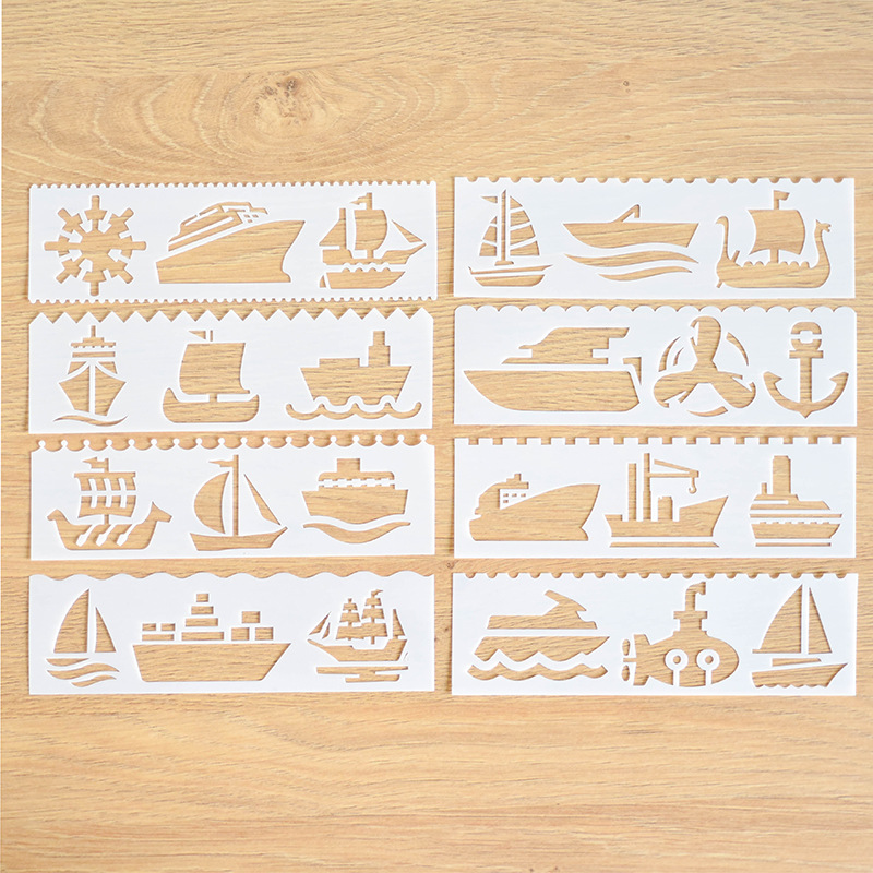 Original Long Strip Painting Template Hand Account Multifunctional Hollow