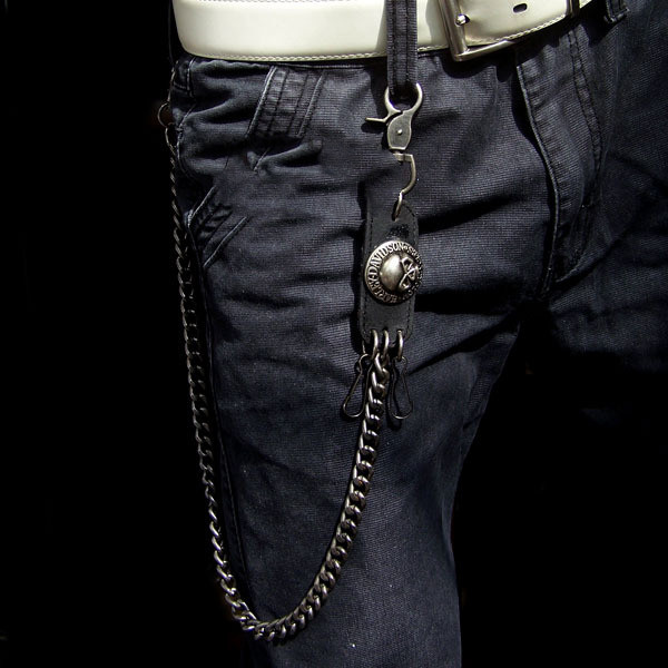 Hip Hop Skull Ghost Head Metal Waist Chain