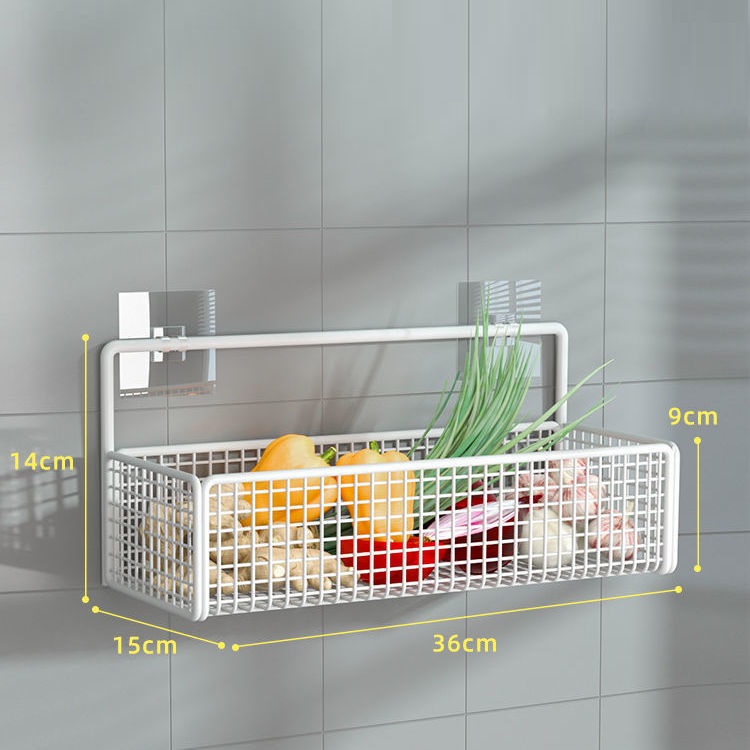 Title 9, Non Perforated Wall Kitchen Basket Shelf