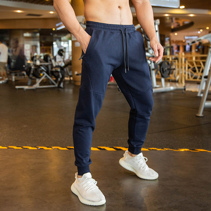 Men's Straight Loose-fitting Drawstring Running Sweatpants