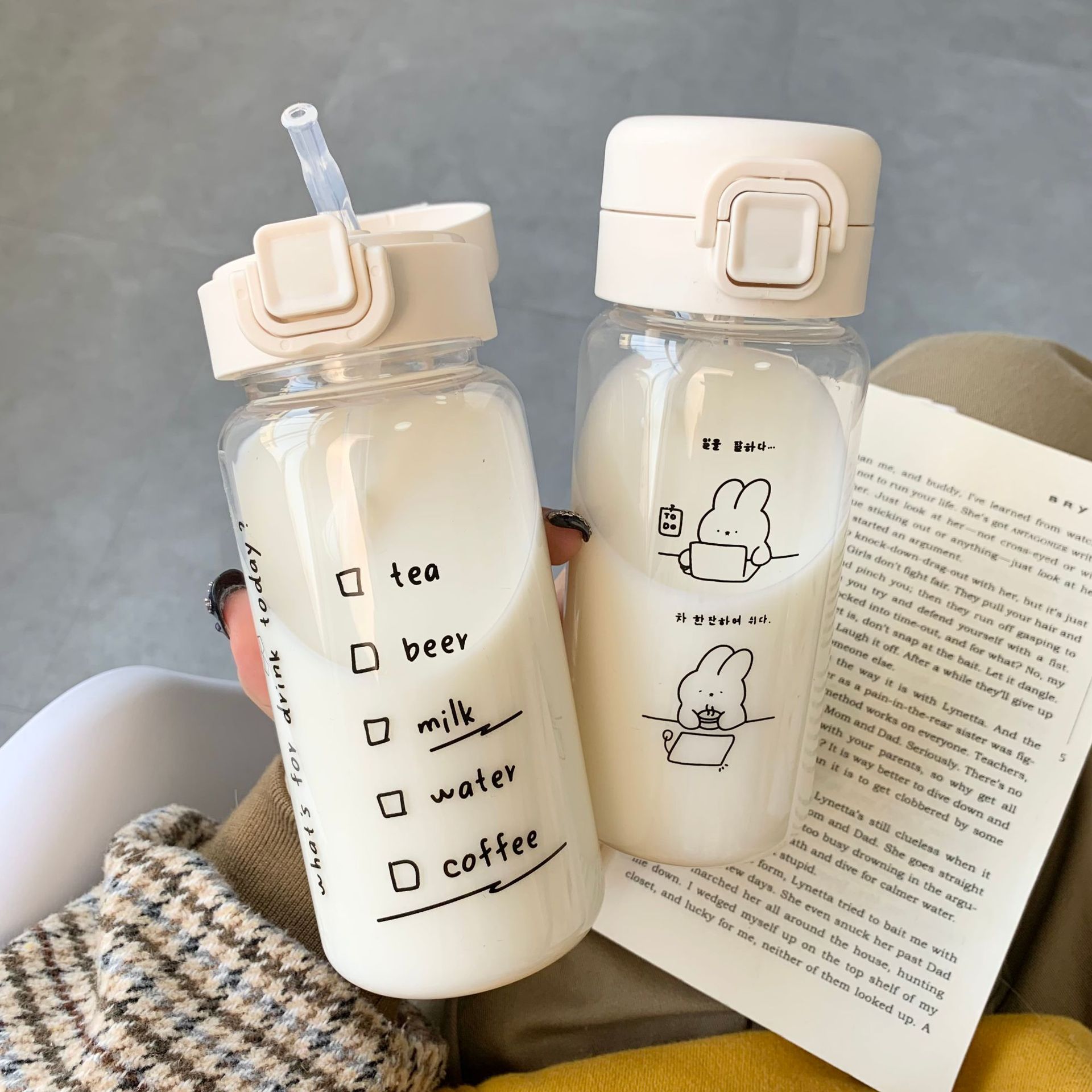 Title 1, Creative Cute Work Log Plastic Sippy Cup