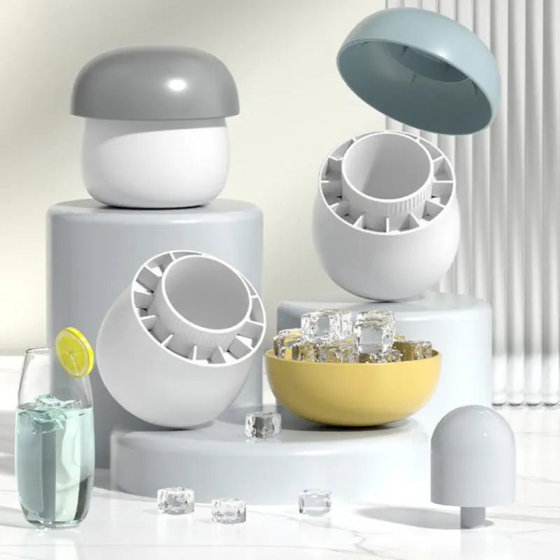 Ice Block Mold Silicone Mushroom Ice Cup Frozen Refrigerator