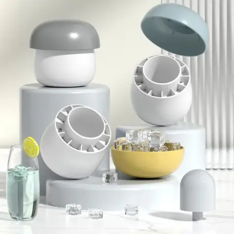 ice block mold silicone mushroom ice cup frozen refrigerator ice grid bo
