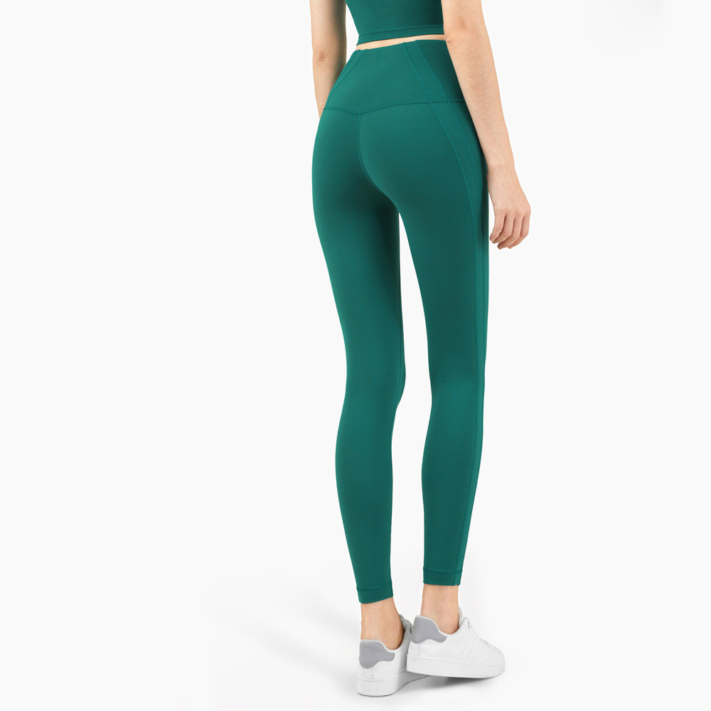 Title 5, Shape and Slim high waist leggings met perzikef...