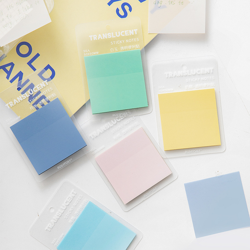 Transparent Post-it Notes Reflection Series Creative Sticky Strong