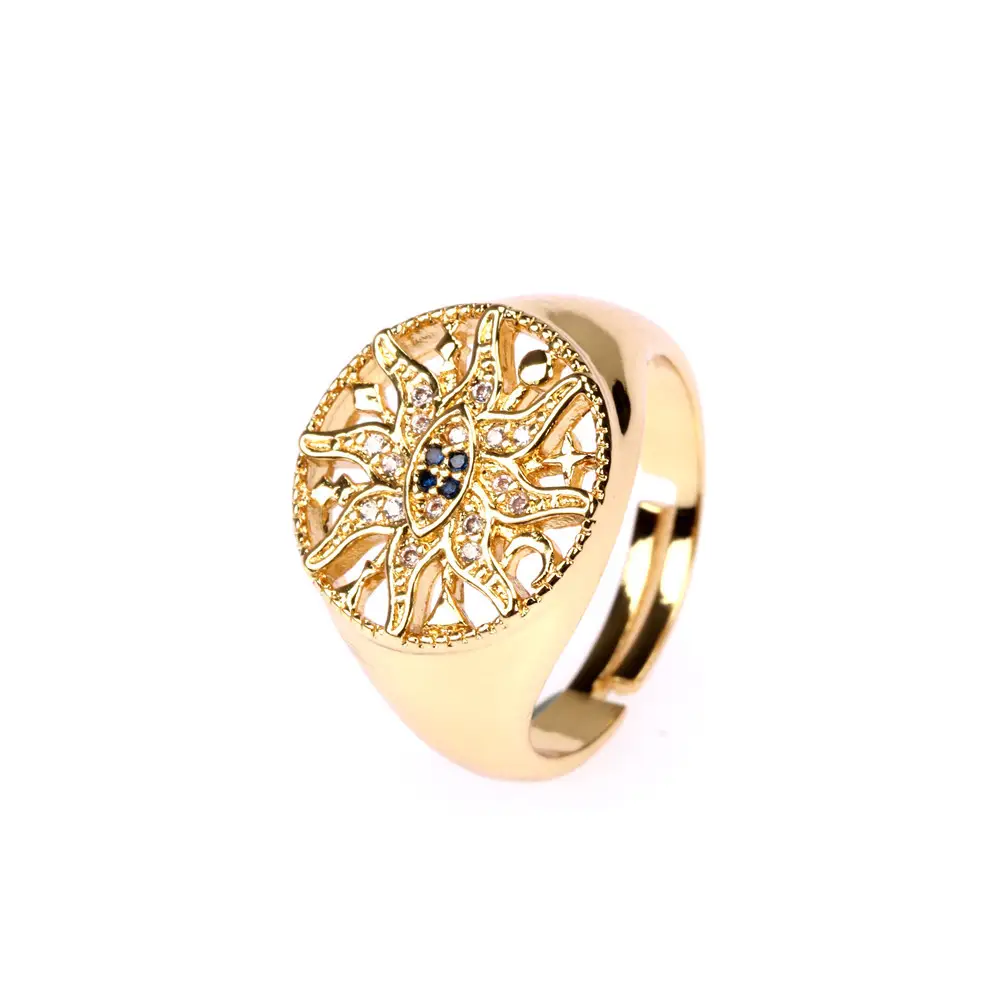 Hollow Zircon Earrings Trendy Index Finger Ring