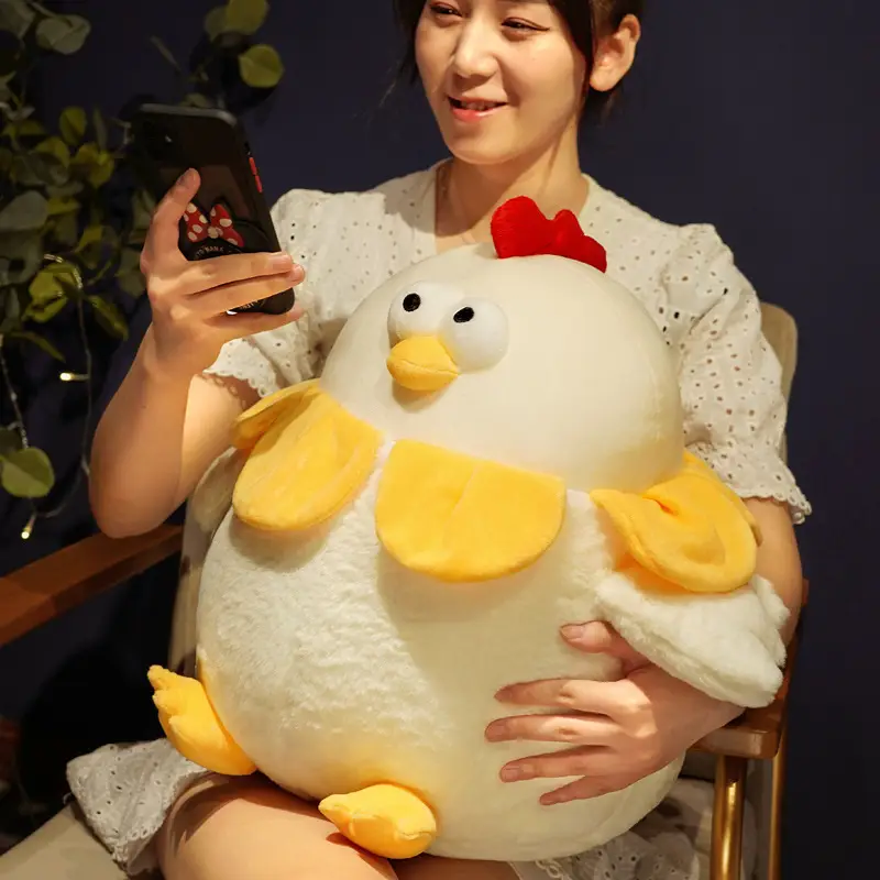 Little Yellow Chicken Doll Children Bed Sleeping Pillow