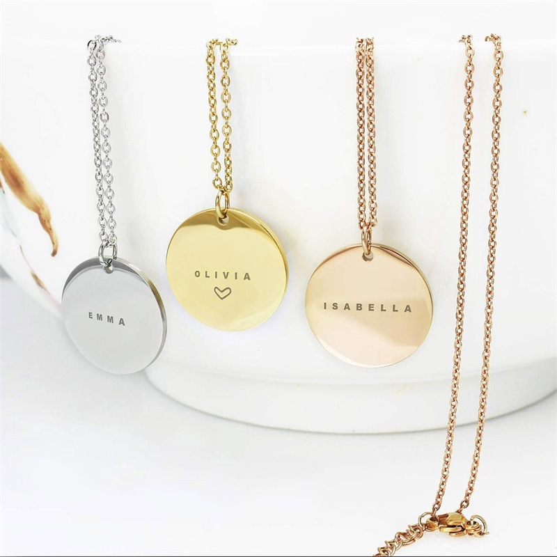 Personalized Name Stainless Steel Ladies Clavicle Chain