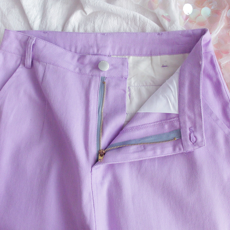 Title 4, Purple wide leg pants girl trousers