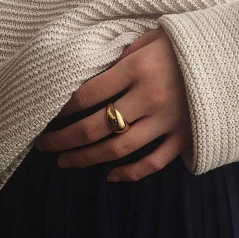 خاتم أصابع رجالي ونسائي بتصميم مبتكر عتيق من الفولاذ المقاوم للصدأ