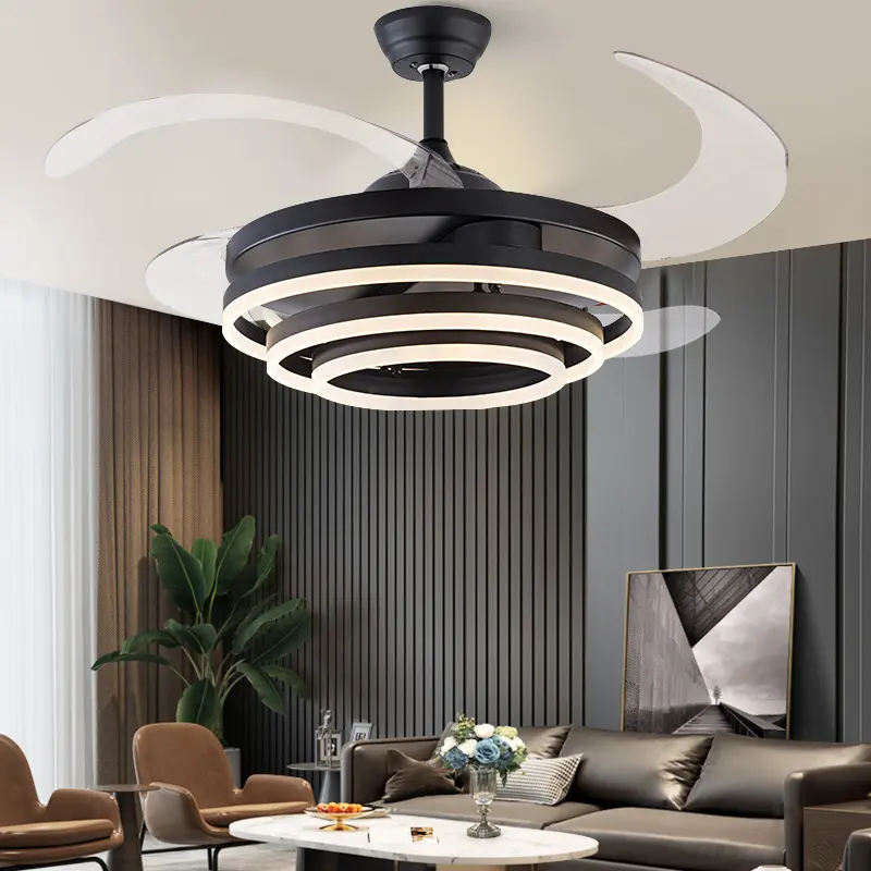 Household Living Room Bedroom Lights with Electric Fans