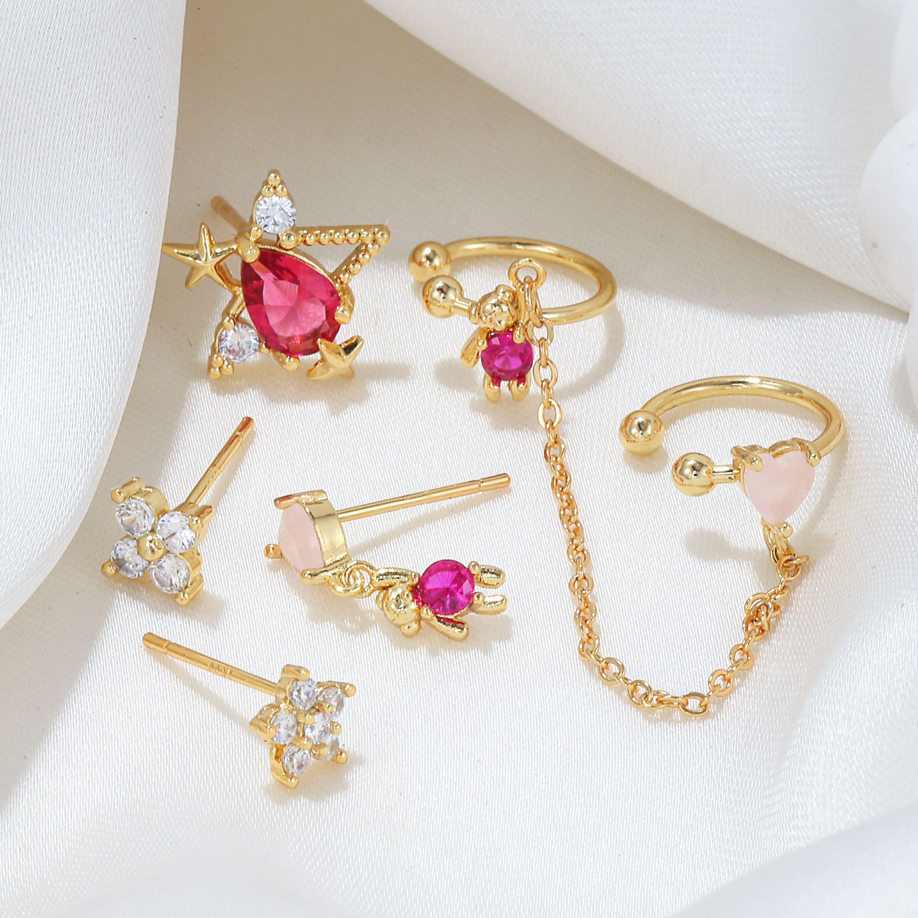 S925 Silver Needle Ear Care Set