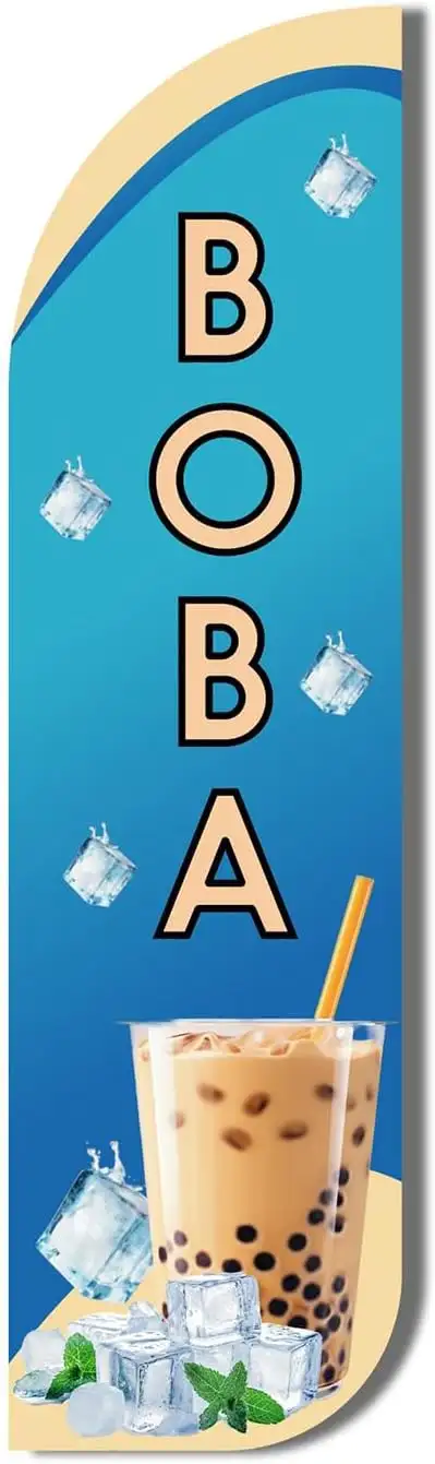 Boba Windless Flag For Advertising