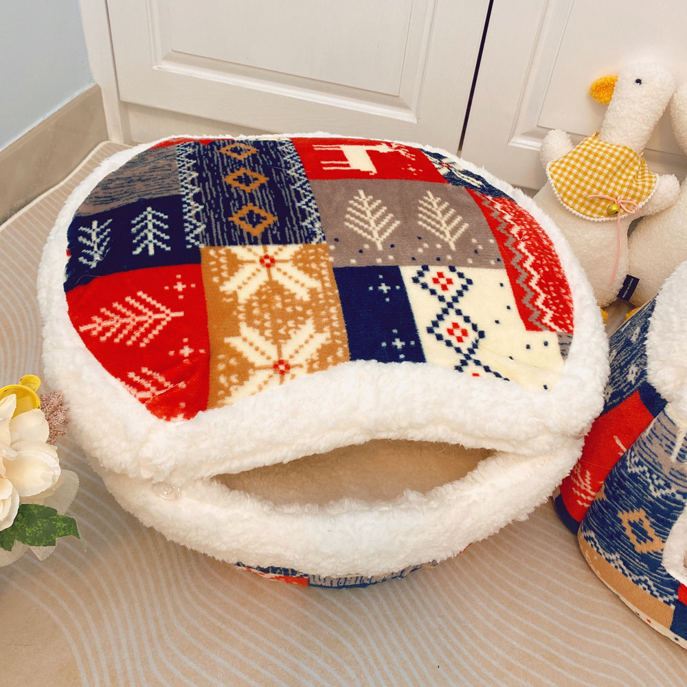 Title 1, Lamb Fleece Warm Spire Cat Nest for New Years, ...