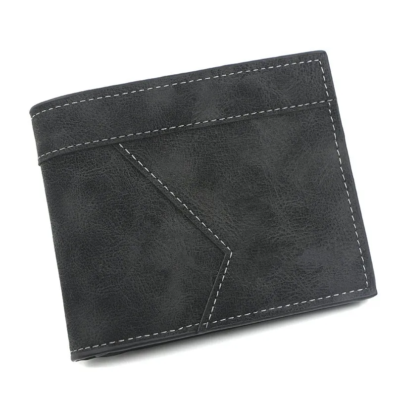 Men's Short Matte Leather Large Capacity Wallet – image 4