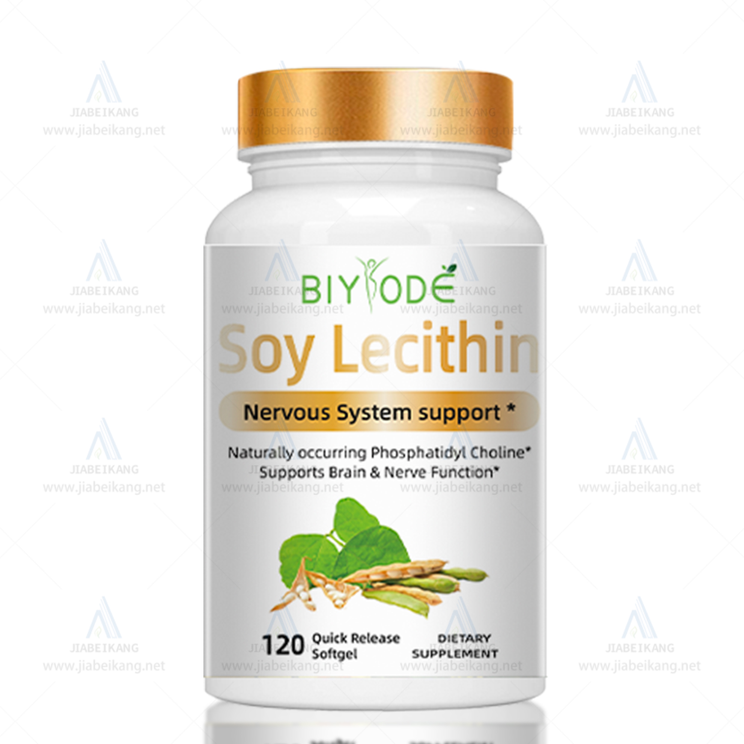 Private Label Halal Vegan Softgel Capsules Soy Lecithin Herbal Multivitamin For Nervous System, Brain And Mood Support Custom Supplement Manufacturer Original - Shop at LoveMi