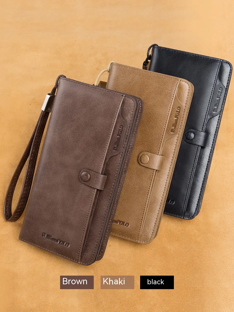 Men's Long Wallet Genuine Leather Wallet – image 3
