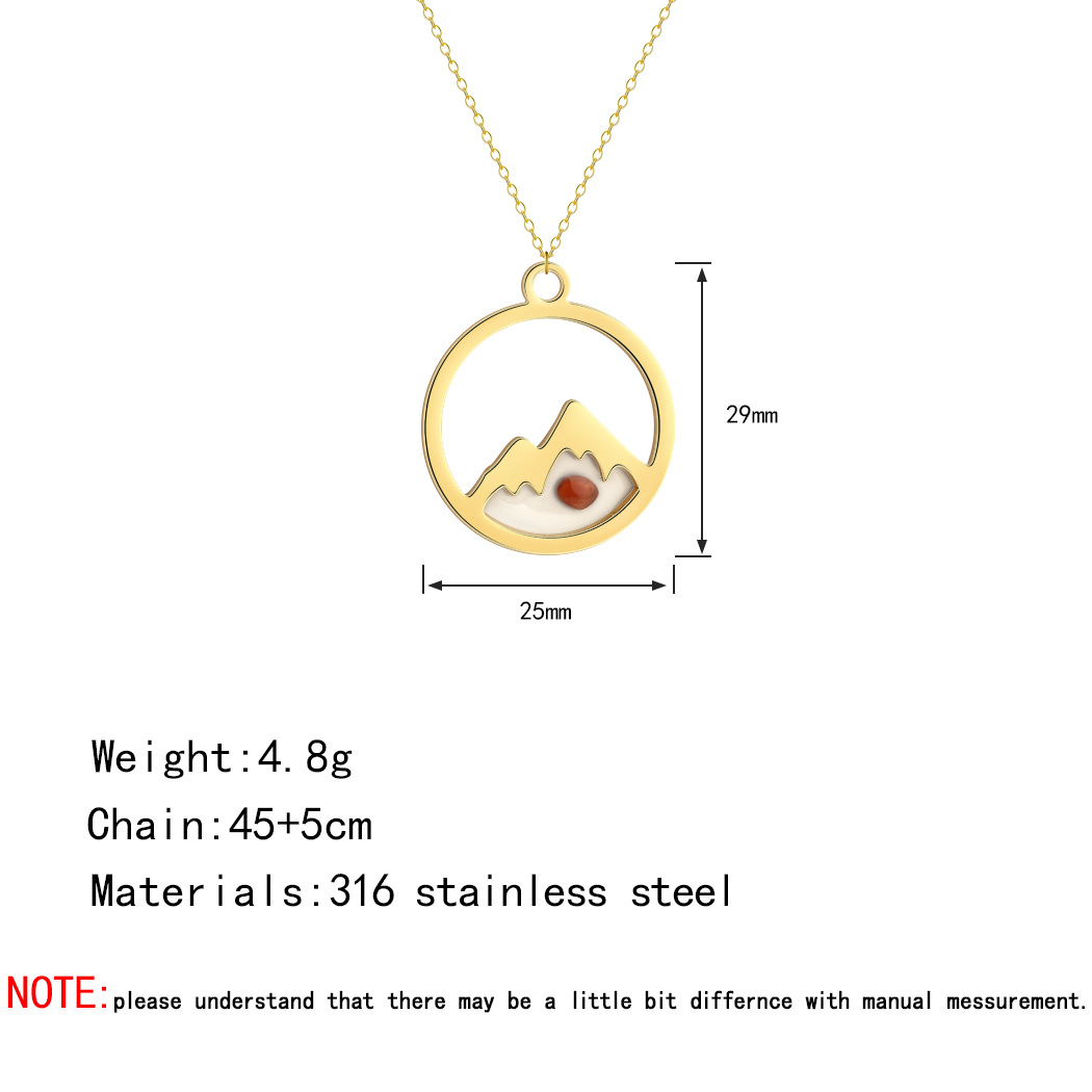 New Mustard Seed Pendant Necklace Mobile Mountain Mustard Seed Jewelry