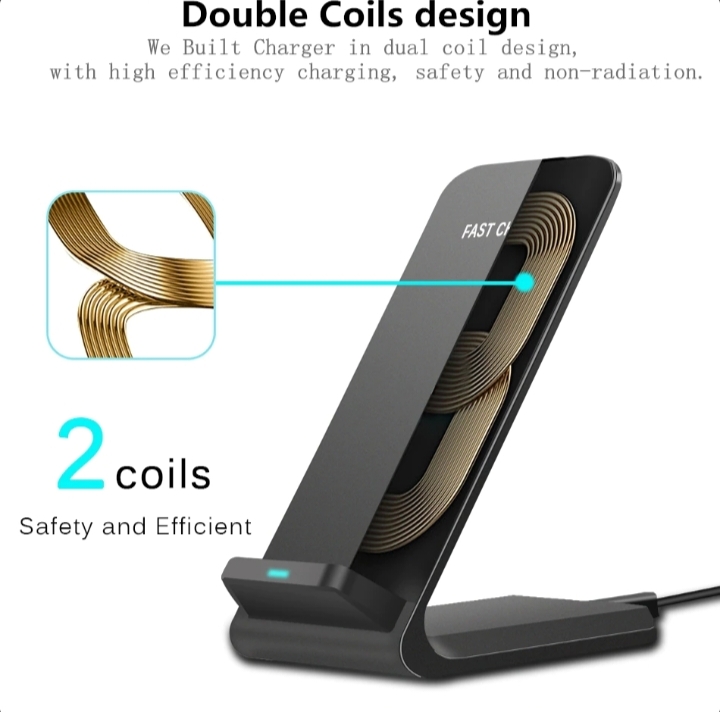 Qi Wireless Fast Charger Charging Pad Stand Dock 4