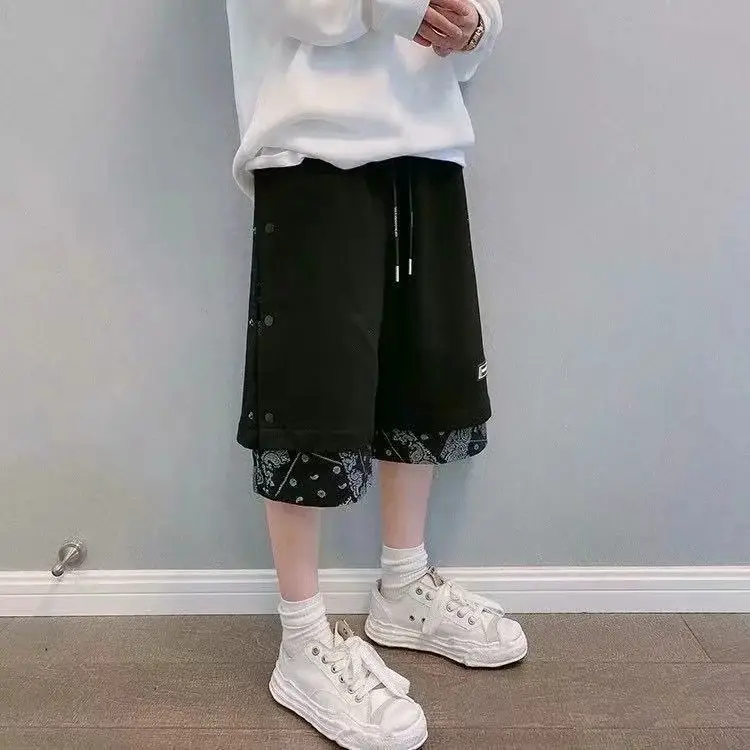Cashew Flower Shorts Men's Summer Wear Large Size Tide Brand Hip-hop