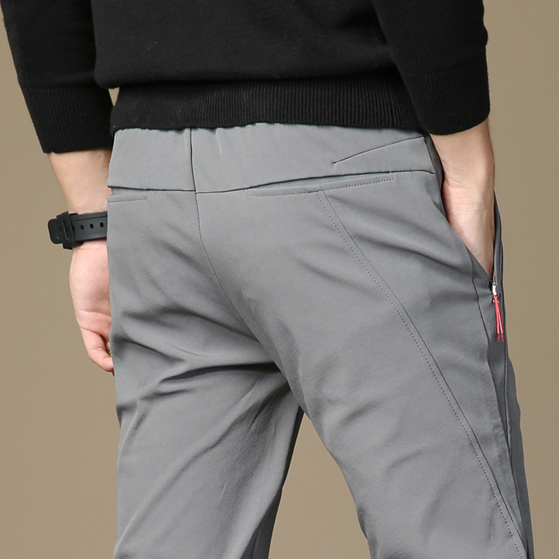 Title 11, Straight stretch Korean casual pants