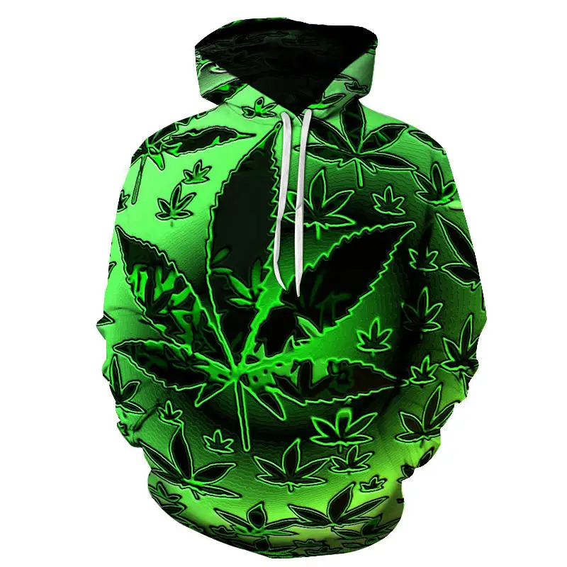 European And American Men's Casual 3D Digital Sweater