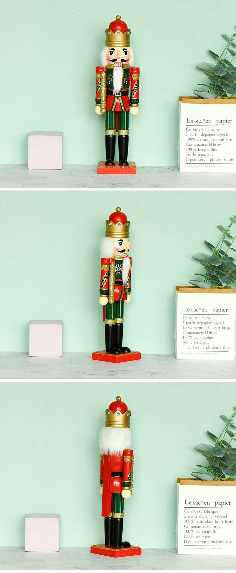 Title 13, Wooden Nutcracker In Traditional Uniform Handma...