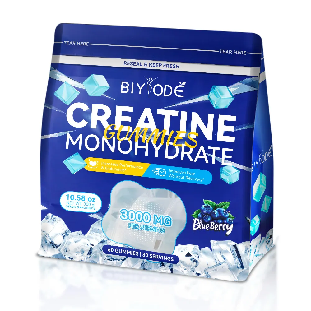 Factory Creatine Monohydrate Gummies Herbal Supplement Strength And Endurance Enhancer 100 Percent Natural Vegan Friendly - Customized