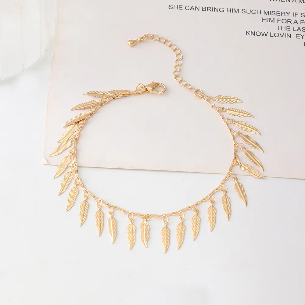 Shell Leaf Fashion Pendant Women's Footwear