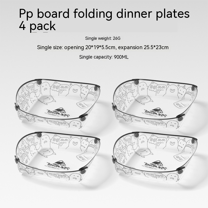 Four Pack Folding Dining Pla