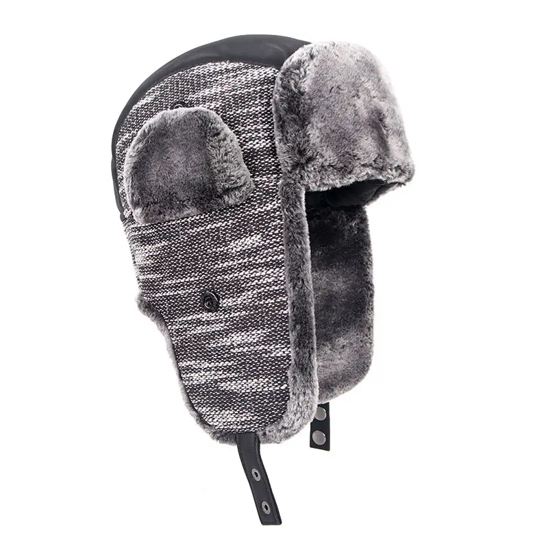 Middle-aged And Elderly Pu Leather Senior Hat