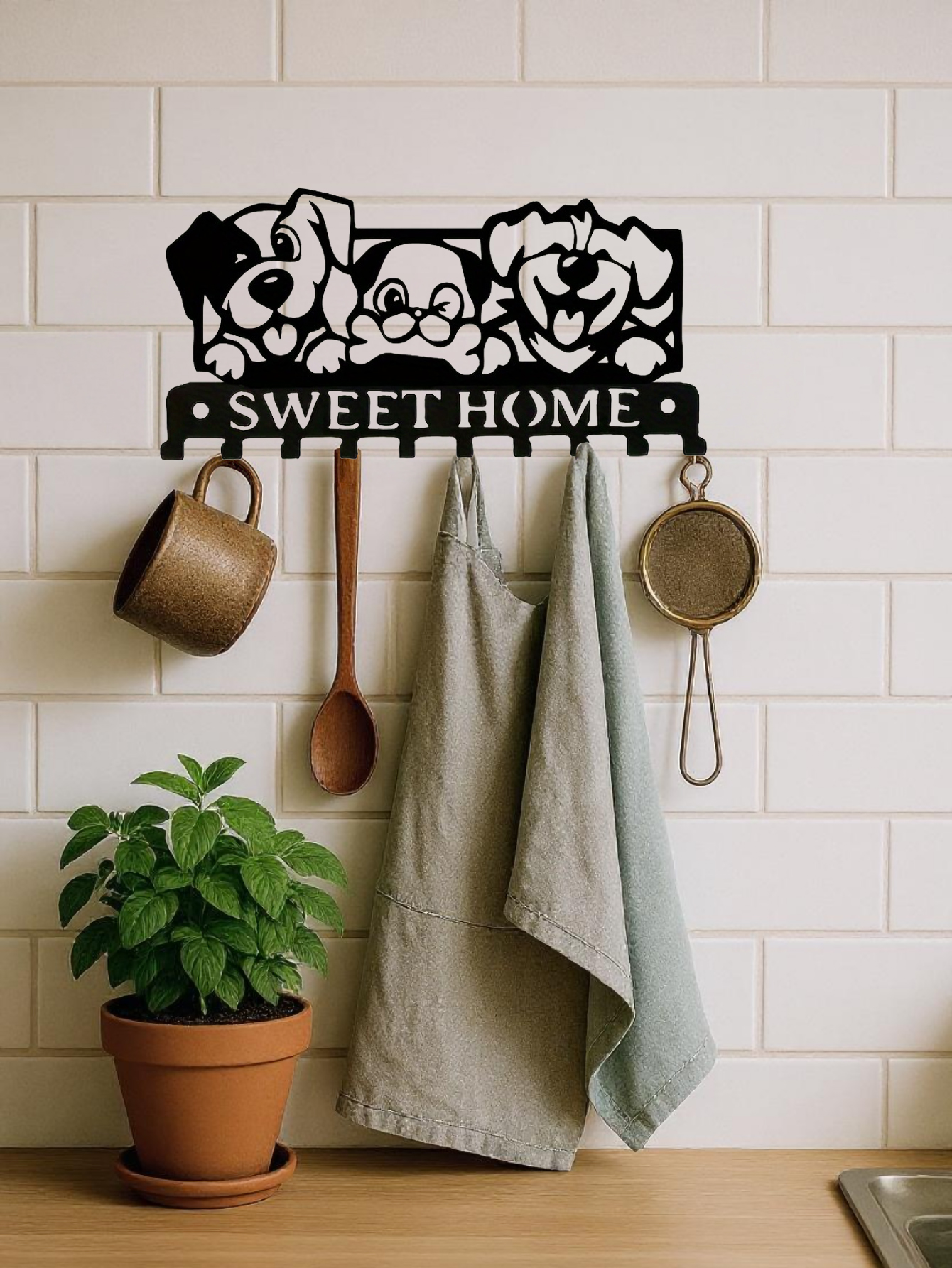 Decorative Metal Branch Wall Hook – Whimsical Tree Design Towel and Key Rack for Entryway, Kitchen & Bathroom Decor