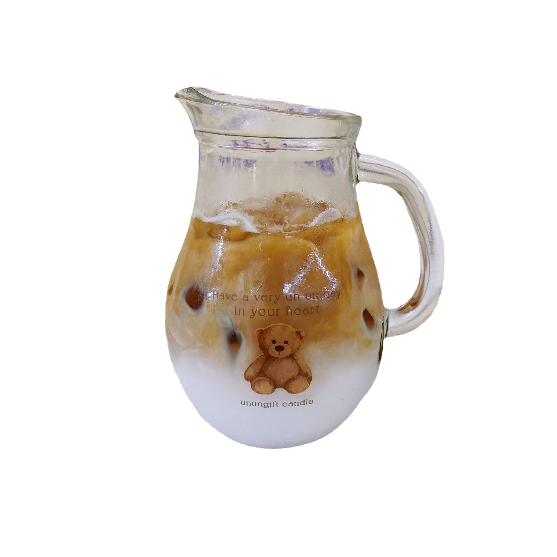 Bear glass pot