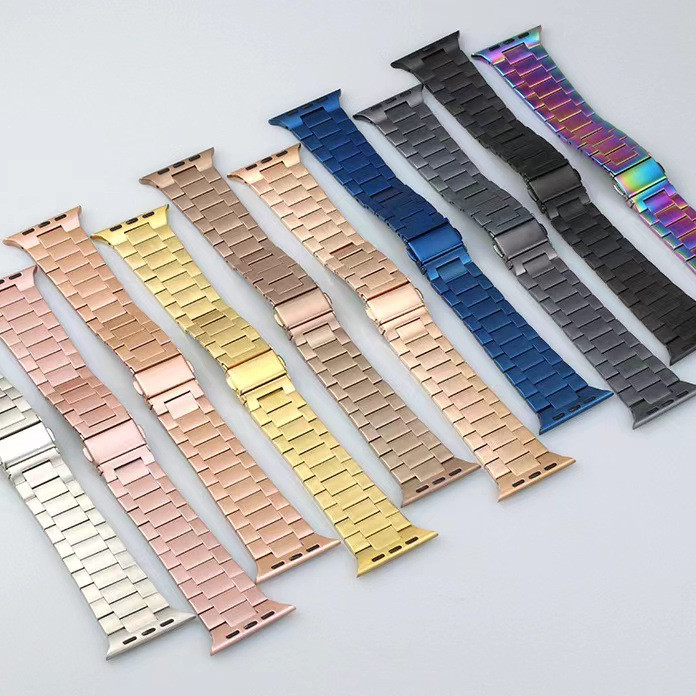 Metallic Stainless Steel Watch Strap