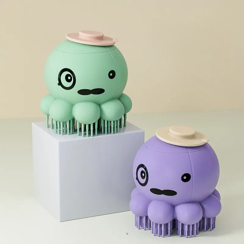 Pet Bath Brush with Body Wash Dog Device Cat