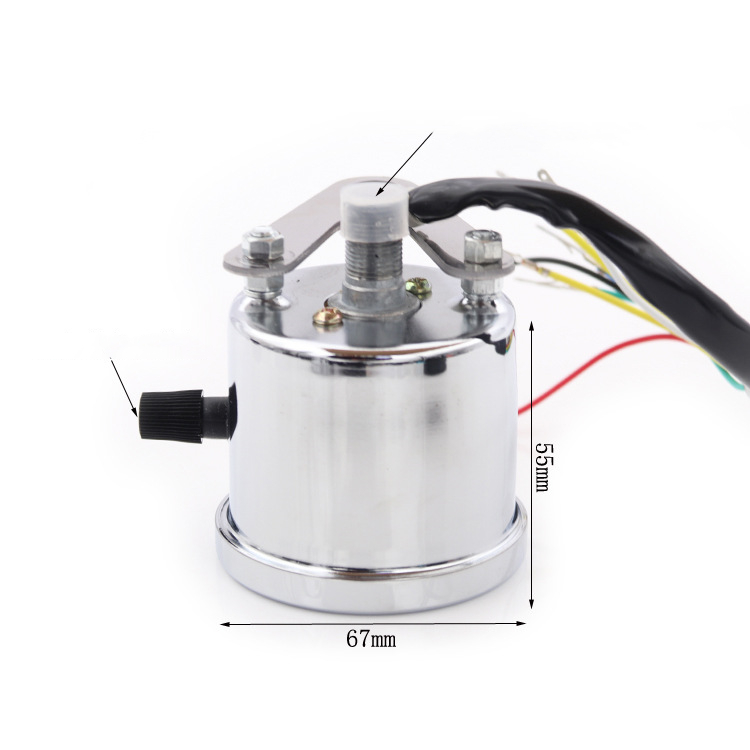 12V Motorcycle Two-way Odometer Meter Led Backlight