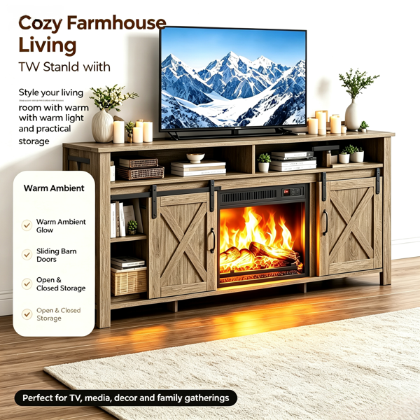 Fireplace TV Stand, picture 3 of 5