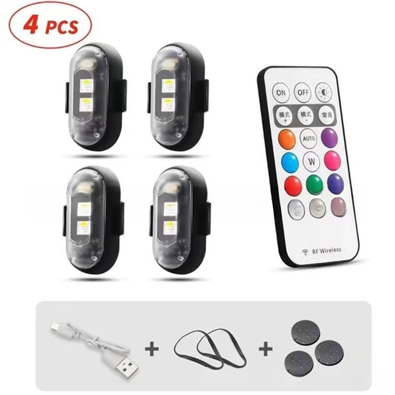 4 Lights With Remote Control